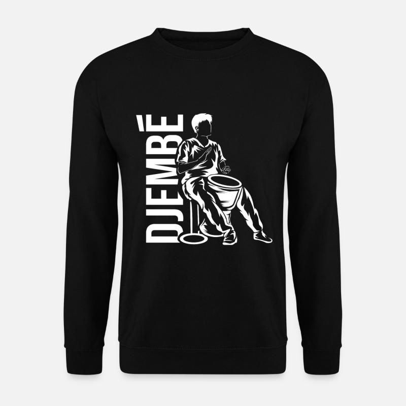 Djembe Trommel - Unisex Pullover - Schwarz