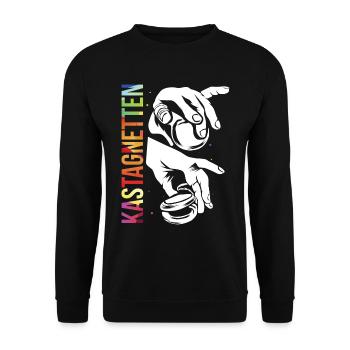 ALJ CW33 Castanets Ger 873 - Unisex Sweatshirt - black - Front - Alina (178cm) & Michal (187cm)
