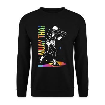 Muay Thai Cadeau - Sweat-shirt Unisexe - noir - Devant - Alina (178cm) & Michal (187cm)
