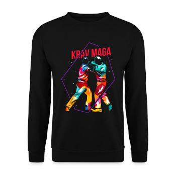 Krav Maga Gift - Unisex Sweatshirt - black - Front - Alina (178cm) & Michal (187cm)
