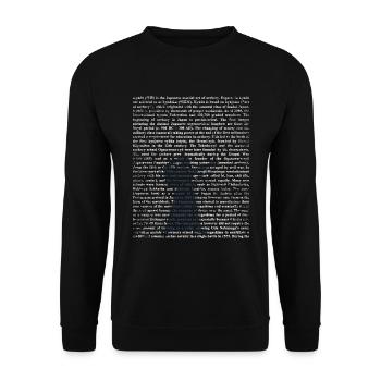 Kyudo Geschenk - Unisex Pullover - Schwarz - Vorne - Alina (178cm) & Michal (187cm)