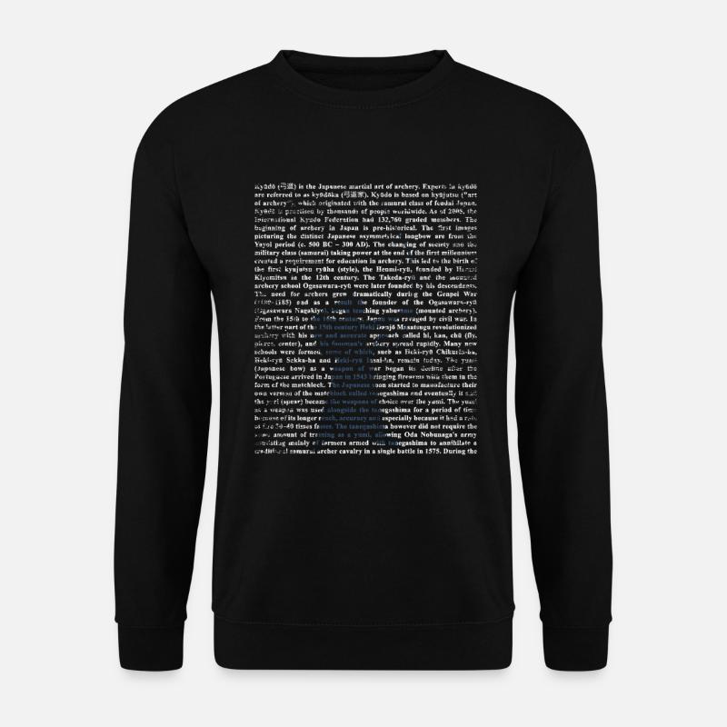 Kyudo Geschenk - Unisex Pullover - Schwarz