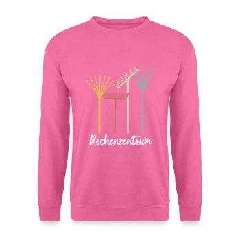 Gärtner Gärtnerei Rechen Gartenarbeit Geschenk - Unisex Pullover - Pink - Vorne