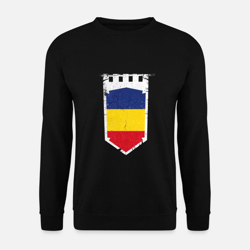 Rumänien Wappen Bukarest - Unisex Pullover - Schwarz