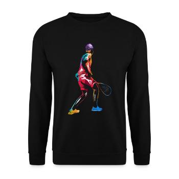 Squash - Unisex Pullover - Schwarz - Vorne - Alina (178cm) & Michal (187cm)