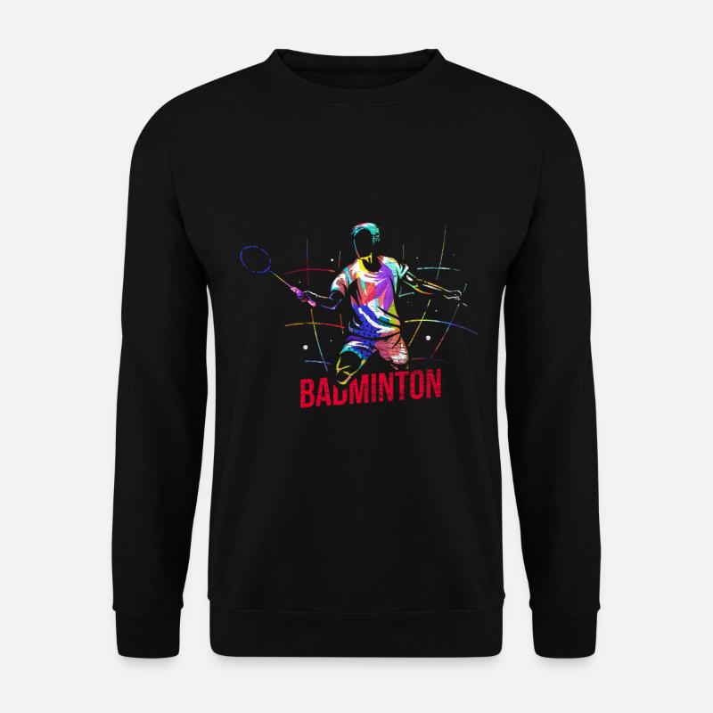 Badminton Geschenk - Unisex Pullover - Schwarz