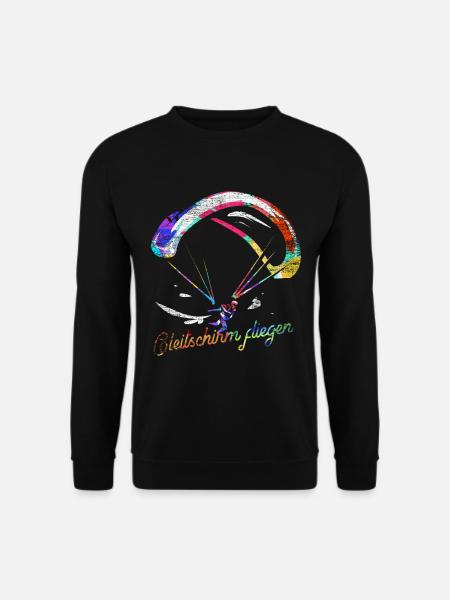 Paraglider flying gift - Unisex Sweatshirt - black