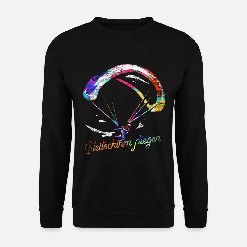 Paraglider flying gift - Unisex Sweatshirt - black