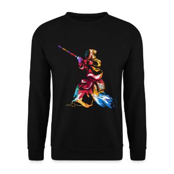 Kendo gift - Unisex Sweatshirt - black - Front - Alina (178cm) & Michal (187cm)