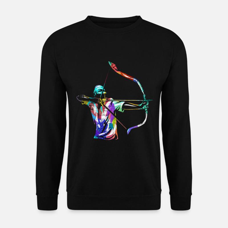 Bogenschießen Geschenk - Unisex Pullover - Schwarz