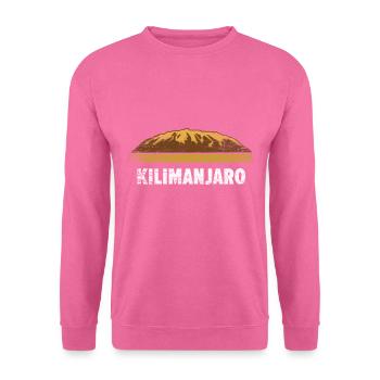Cadeau montagne Kilimandjaro - Sweat-shirt Unisexe - rose - Devant