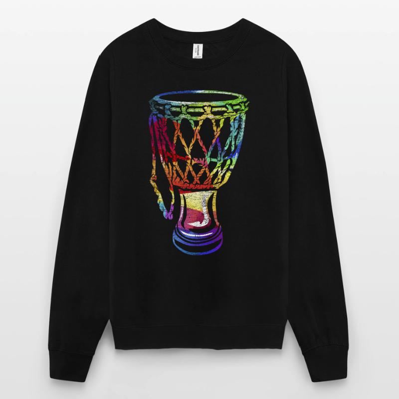 Djembe Kelchglas Trommel Geschenk Unisex Pullover