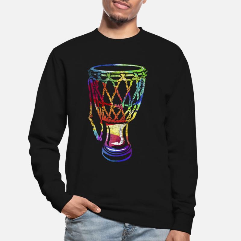 Djembe Kelchglas Trommel Geschenk Unisex Pullover