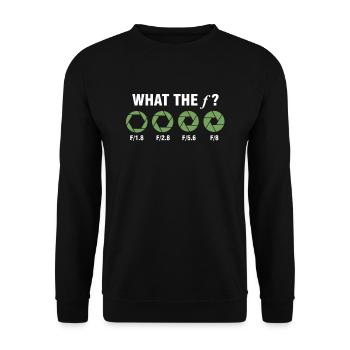 Kamera Fotograf Objektiv Fotografieren Geschenk - Unisex Pullover - Schwarz - Vorne - Alina (178cm) & Michal (187cm)