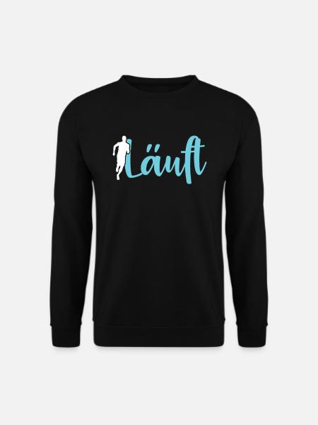 Joggen Laufen Marathon Läufer Läuferin Geschenk - Unisex Pullover - Schwarz