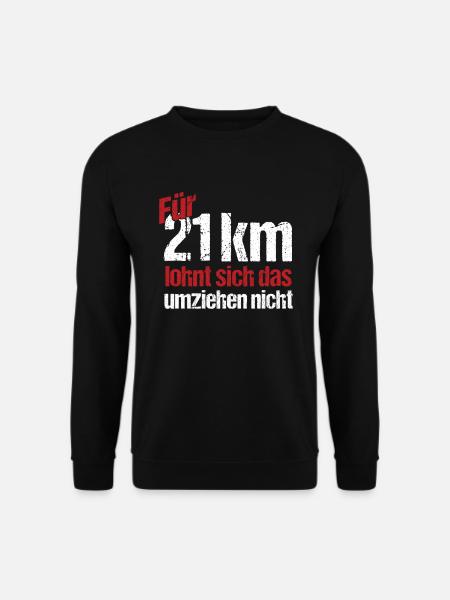 Marathon Laufen Joggen Läufer Langlauf Geschenk - Unisex Pullover - Schwarz