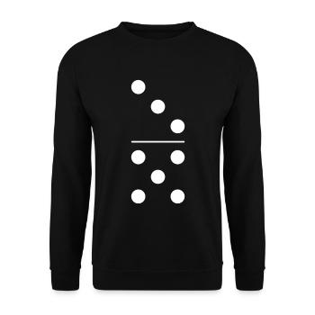 Domino costume de pierre 3 5 - Sweat-shirt Unisexe - noir - Devant - Alina (178cm) & Michal (187cm)