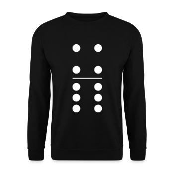 Domino costume de pierre 4 6 - Sweat-shirt Unisexe - noir - Devant - Alina (178cm) & Michal (187cm)