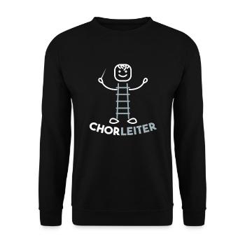 Chorleiter Chor Dirigent Stimmen Musik Geschenk - Unisex Pullover - Schwarz - Vorne - Alina (178cm) & Michal (187cm)