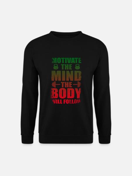 fitness - Unisex Sweatshirt - black
