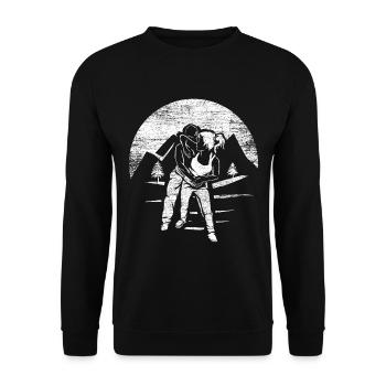 Krav Maga Gift - Unisex Sweatshirt - black - Front - Alina (178cm) & Michal (187cm)