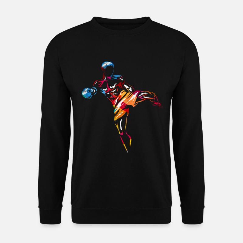 Muay Thai Fighter Gift - Unisex Sweatshirt - black