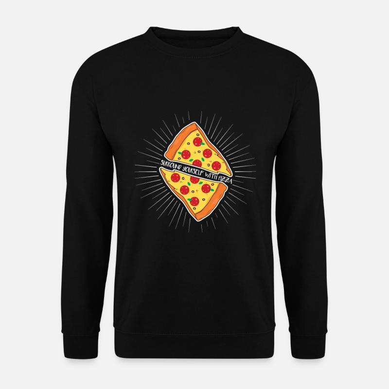 Pizza Valentine's Day gift - Unisex Sweatshirt - black