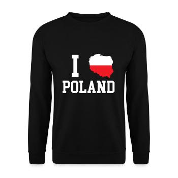 poland - Unisex Sweatshirt - black - Front - Alina (178cm) & Michal (187cm)