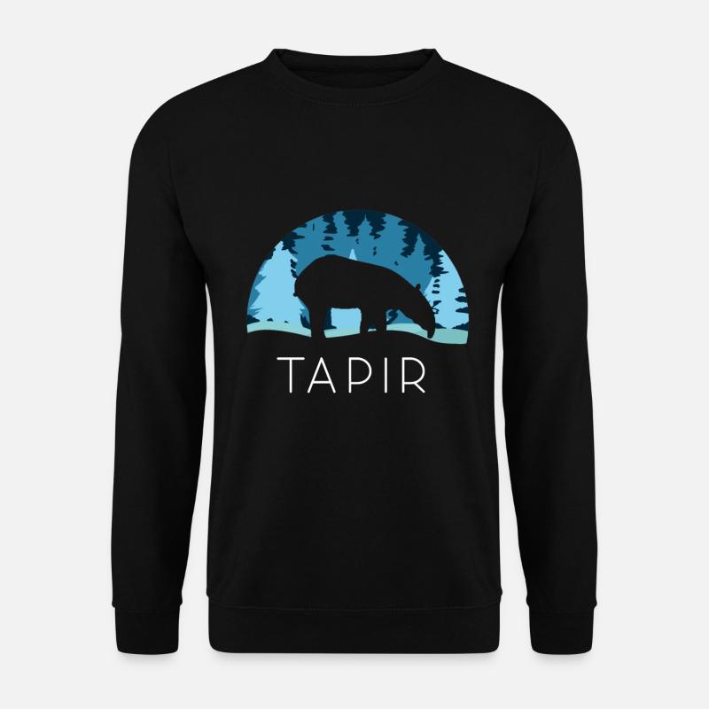 Tapir snow - Unisex Sweatshirt - black
