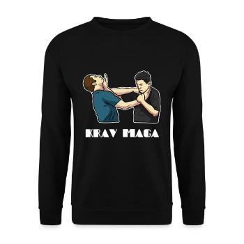 Krav Maga - Sweat-shirt Unisexe - noir - Devant - Alina (178cm) & Michal (187cm)
