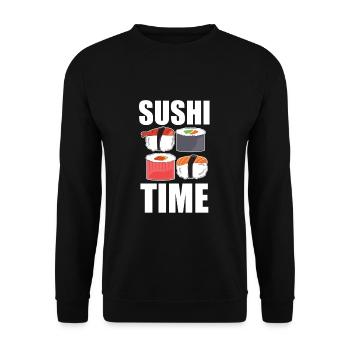 Sushi - Unisex Pullover - Schwarz - Vorne - Alina (178cm) & Michal (187cm)