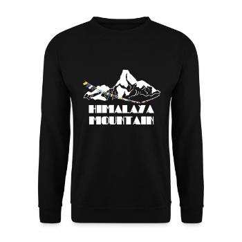 Himalayan gift - Unisex Sweatshirt - black - Front - Alina (178cm) & Michal (187cm)