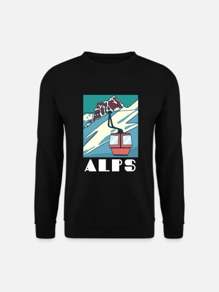 Alps - Unisex Sweatshirt - black