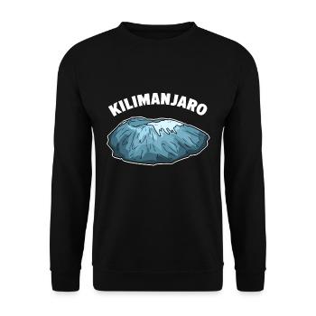 Kilimanjaro - Unisex Sweatshirt - black - Front - Alina (178cm) & Michal (187cm)