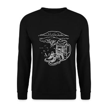 Kilimanjaro - Unisex Sweatshirt - black - Front - Alina (178cm) & Michal (187cm)