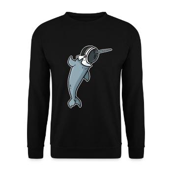 Fechten Geschenk - Unisex Pullover - Schwarz - Vorne - Alina (178cm) & Michal (187cm)