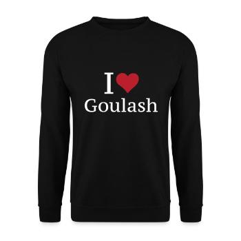 Gulasch - Unisex Pullover - Schwarz - Vorne - Alina (178cm) & Michal (187cm)
