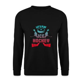 Équipe de hockey sur glace - Sweat-shirt Unisexe - noir - Devant - Alina (178cm) & Michal (187cm)