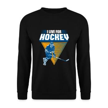 hockey - Sweat-shirt Unisexe - noir - Devant - Alina (178cm) & Michal (187cm)