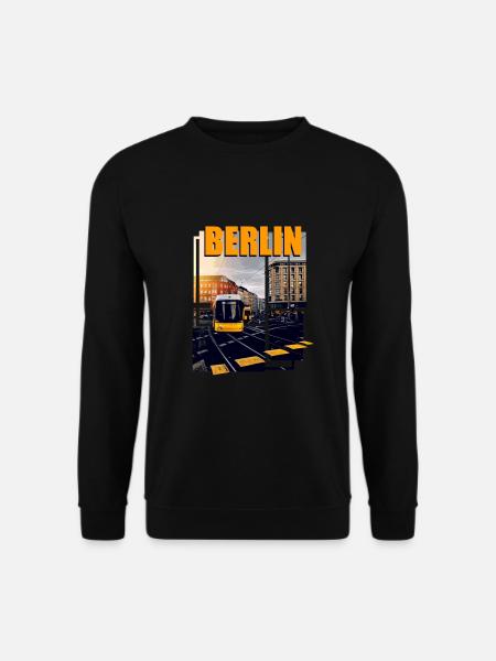 Berlin Bus Bahn Verkehr - Unisex Pullover - Schwarz