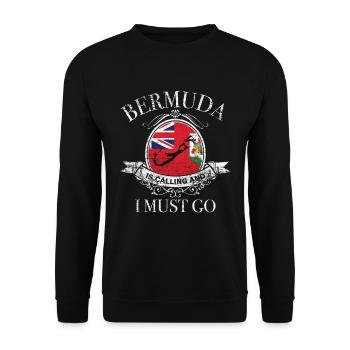 Bermuda gift - Unisex Sweatshirt - black - Front - Alina (178cm) & Michal (187cm)