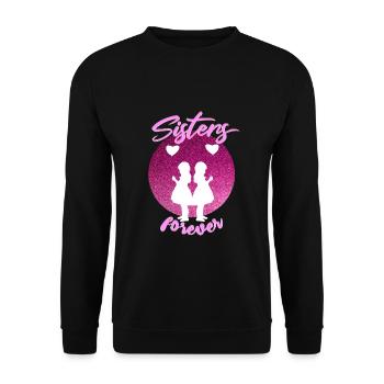 Sister - Unisex Sweatshirt - black - Front - Alina (178cm) & Michal (187cm)
