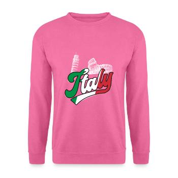 Italy Colosseum Leaning Tower of Pisa - Unisex Sweatshirt - pink - Front