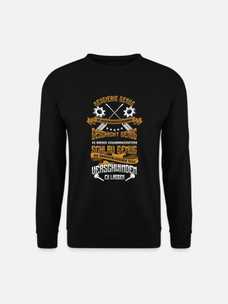 Mechaniker Definition Schrauber Werkstatt Geschenk - Unisex Pullover - Schwarz