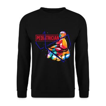 Pediatrician - Unisex Sweatshirt - black - Front - Alina (178cm) & Michal (187cm)