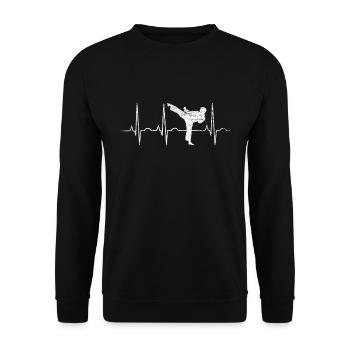 Tang Soo Do Gift - Sweat-shirt Unisexe - noir - Devant - Alina (178cm) & Michal (187cm)