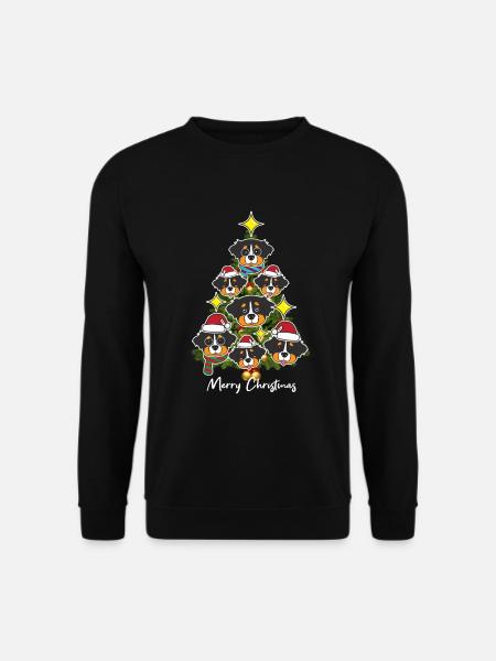 Arbre de Noël bernois - Sweat-shirt Unisexe - noir