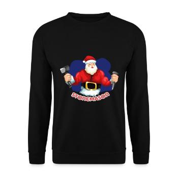 Stonemason Christmas gift - Unisex Sweatshirt - black - Front - Alina (178cm) & Michal (187cm)