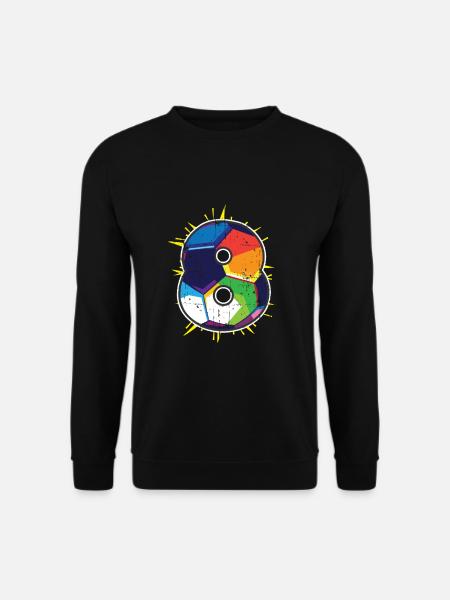 8. Geburtstag Geschenk Ball Fußball - Unisex Pullover - Schwarz