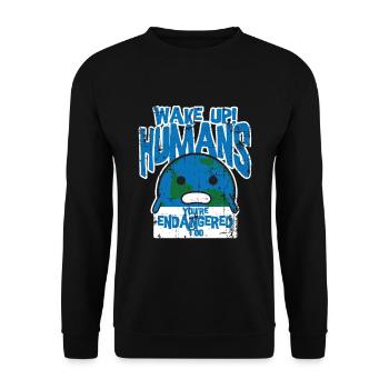 Changement climatique - Sweat-shirt Unisexe - noir - Devant - Alina (178cm) & Michal (187cm)